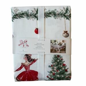 Rachel Ashwell Nutcracker Ballet Tablecloth 60x120 Christmas Shabby Chic NEW